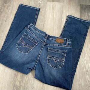 BKE Jake Straight Leg Men's Denim Blue Jeans Size 36R Pockets Logo 36x32